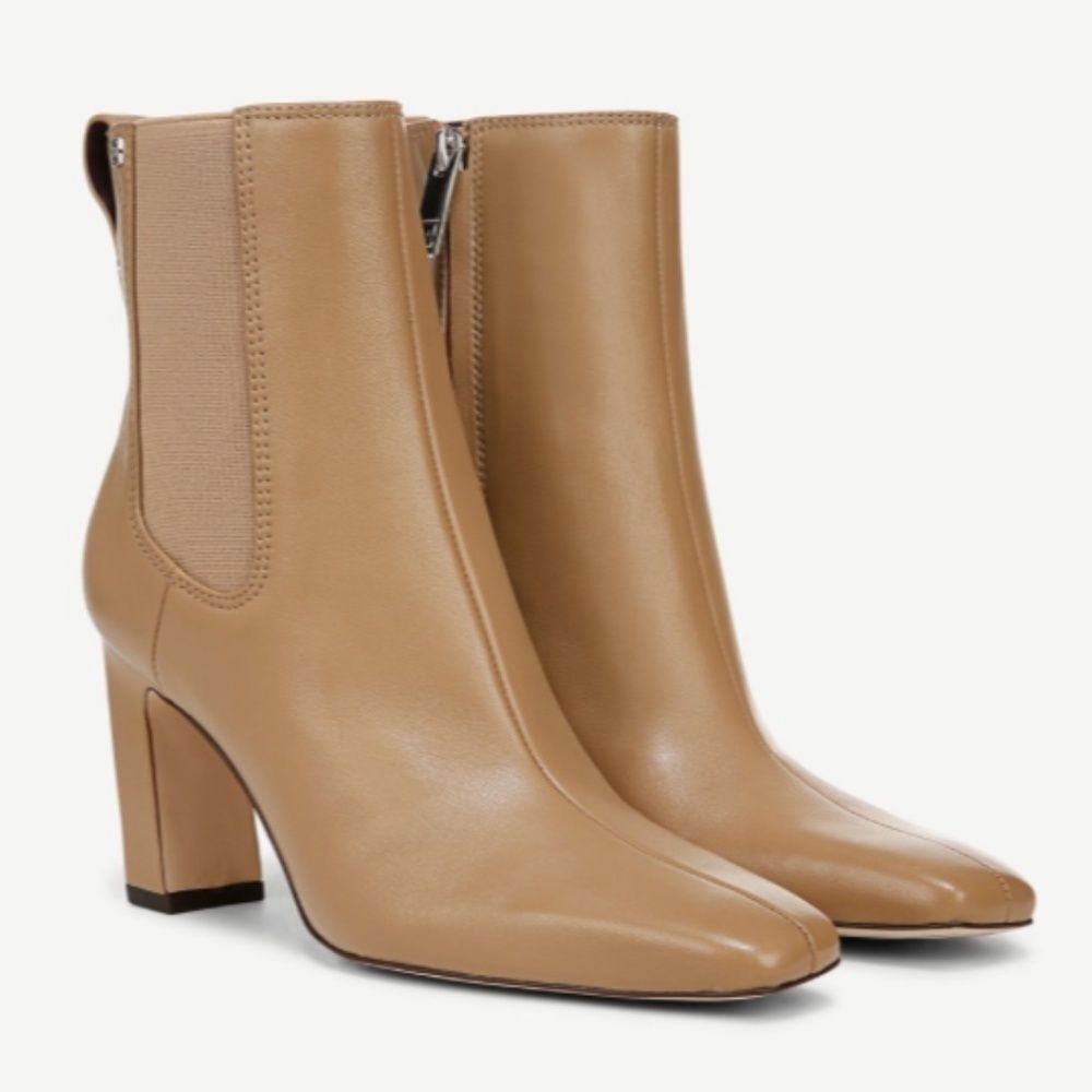 Franco Sarto Flexa Bliss Ankle Bootie In Taupe Leather